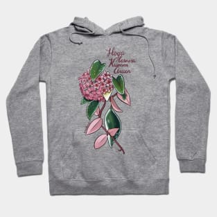 Hoya carnosa Krimson Queen in bloom Hoodie